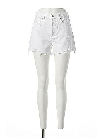 Pistola Nova High Rise Relaxed Cut Off Short in Luxe White Vintage (view 1)