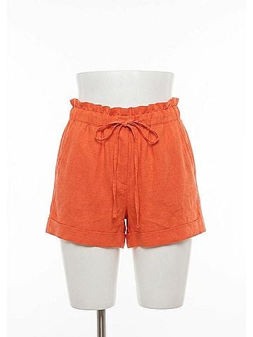 Lavender Brown Kalani Shorts in Papaya (view 1)