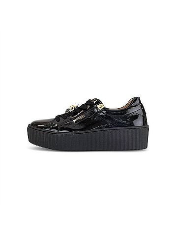 Gabor Women's Schwartz Platform Sneaker in Bumblebee Black Gold (view 2)