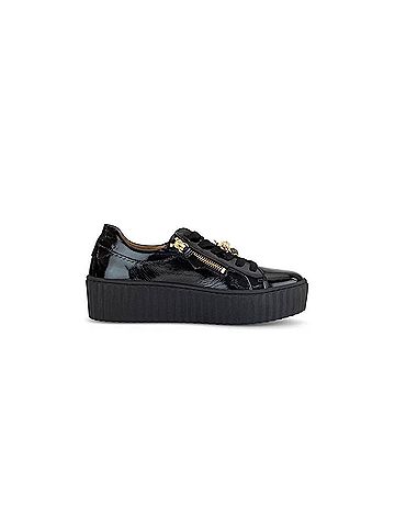 Gabor Women's Schwartz Platform Sneaker in Bumblebee Black Gold (view 1)