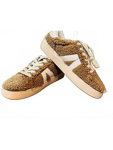 Corkys Women's No Chaser Sneakers in Camel Shearling (view 2)