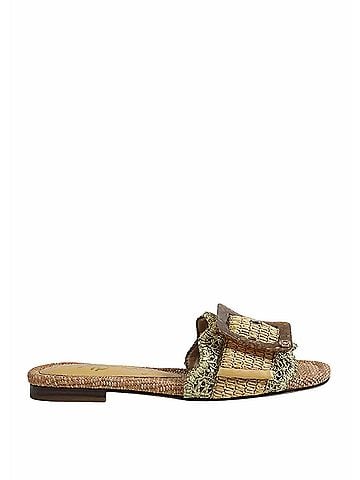 Sam Edelman Women's Bambi Slide in Sage/Tan (view 1)