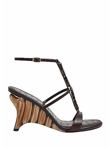 Sam Edelman Women's Massey Stone Wedge Sandal in Kerala Brown (view 1)