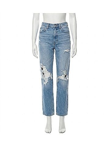 Cello Jeans Super High Rise Distressed Jean in Denim (view 1)