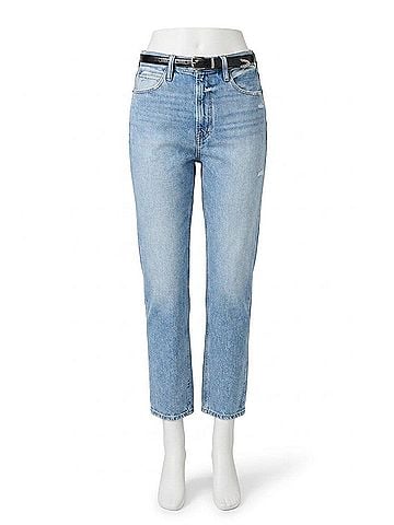 Paige Billy Crop Straight Leg Jeans in High Brow Dist. (view 1)
