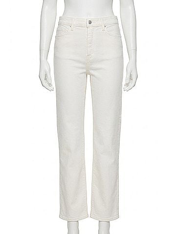 Paige Stevie Ankle Jeans in Cream Cloud (view 1)
