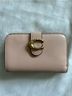 Coach 100% Leather Solid Pink Ivory Leather Wallet One size - photo 6