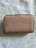 Coach 100% Leather Solid Pink Ivory Leather Wallet One size - photo 9