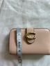 Coach 100% Leather Solid Pink Ivory Leather Wallet One size - photo 13