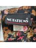 Notations 100% Polyester Floral Stripes Polka Dots Solid Black Pink Gold Yellow White Short Sleeve Top Size M - photo 3