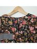 Notations 100% Polyester Floral Stripes Polka Dots Solid Black Pink Gold Yellow White Short Sleeve Top Size M - photo 10