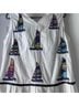Lala. 100% Cotton Print White Romper Size XL - photo 5