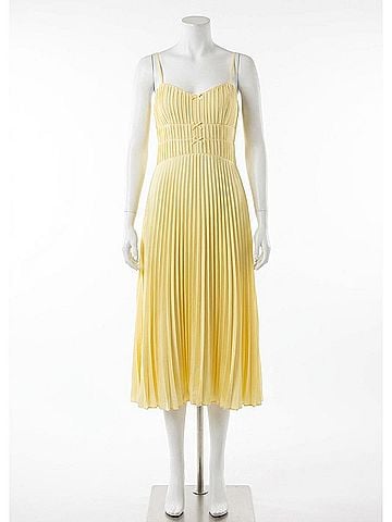 Astr Shionagh Midi Dress in Yellow (view 1)