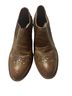 Born 100% Leather Brown Gold Ankle Boots Size 6 1/2 - photo 1
