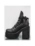 UNIF 100% Leather Black Boots Size 7 - photo 12