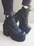 UNIF 100% Leather Black Boots Size 7 - photo 9