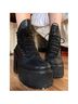 UNIF 100% Leather Black Boots Size 7 - photo 8