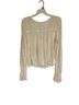 Free People Ivory Long Sleeve Blouse Size L - photo 2
