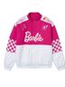 Barbie Checkered-gingham Pink White Jacket Size L - photo 1