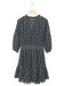 Shoshanna 100% Polyester Polka Dots White Blue Black Cocktail Dress Size 10 - photo 2