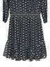 Shoshanna 100% Polyester Polka Dots White Blue Black Cocktail Dress Size 10 - photo 5