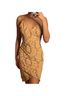 Chesley Snake Print Tan Cocktail Dress Size M - photo 2