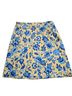 Talbots 100% Rayon 100% Acetate Floral Yellow Blue Casual Skirt Size 16 - photo 2