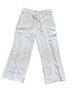 Ann Taylor LOFT 100% Lyocell White Linen Pants Size 4 - photo 1