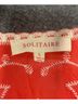 Solitaire 100% Rayon Red Short Sleeve Blouse Size L - photo 3