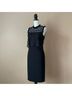 Shoshanna 100% Polyester 73% Triacetate Solid Black Cocktail Dress Size 2 - photo 6