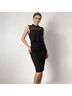 Shoshanna 100% Polyester 73% Triacetate Solid Black Cocktail Dress Size 2 - photo 4