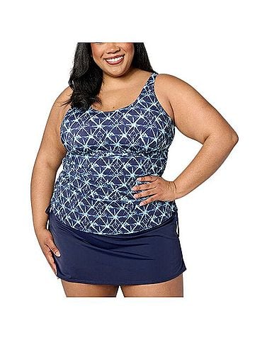 Denim & Co Beach One Piece Swimsuit (view 1)