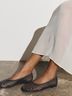 H&M Gray Silver Flats Size 7 - photo 3