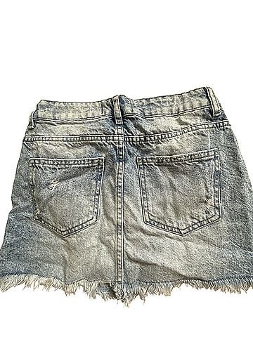 We the Free Denim Skirt (view 2)