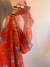 Adelyn Rae Floral Red Pink Casual Dress Size M - photo 5
