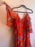 Adelyn Rae Floral Red Pink Casual Dress Size M - photo 4