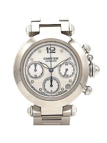 Cartier Cartier Pasha C Chronograph W31039M7 Stainless Steel Automatic Watch (view 1)
