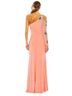 Mac Duggal 100% Polyester Solid Pink Orange Cocktail Dress Size 4 - photo 2