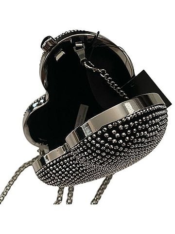 Badgley Mischka Heart Shape Rhinestone Clutch Clutch (view 2)