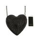 Badgley Mischka Black Silver Clutch One size - photo 1