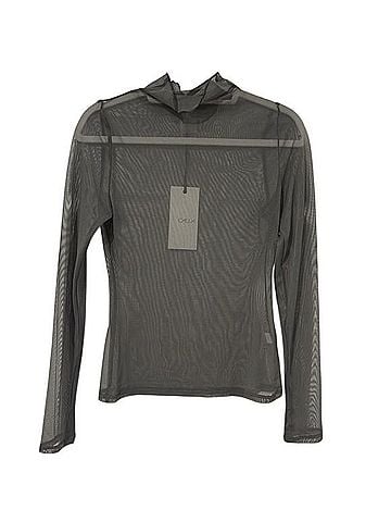 Calia Draped Funnel Long Sleeve T-Shirt (view 2)