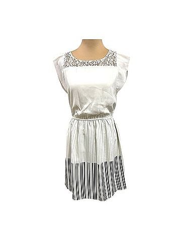 Maison Jules Piano Key Lace Dress Casual Dress (view 2)