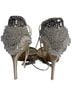 Badgley Mischka 100% Leather Silver Multi Color Ivory Heels Size 8 - photo 2