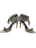 Badgley Mischka 100% Leather Silver Multi Color Ivory Heels Size 8 - photo 6