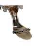Badgley Mischka 100% Leather Silver Multi Color Ivory Heels Size 8 - photo 10