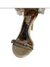 Badgley Mischka 100% Leather Silver Multi Color Ivory Heels Size 8 - photo 11