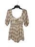 Francesca's 100% Polyester Ivory Tan Romper Size S - photo 2