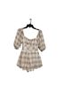 Francesca's 100% Polyester Ivory Tan Romper Size S - photo 1