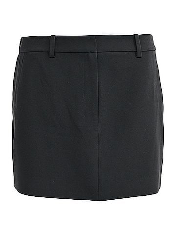 Theory  Theory Mini Trouser Skirt in Black Triacetate (view 1)