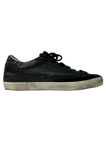 Golden Goose Golden Goose SuperStar Sneakers in Black Leather (view 1)